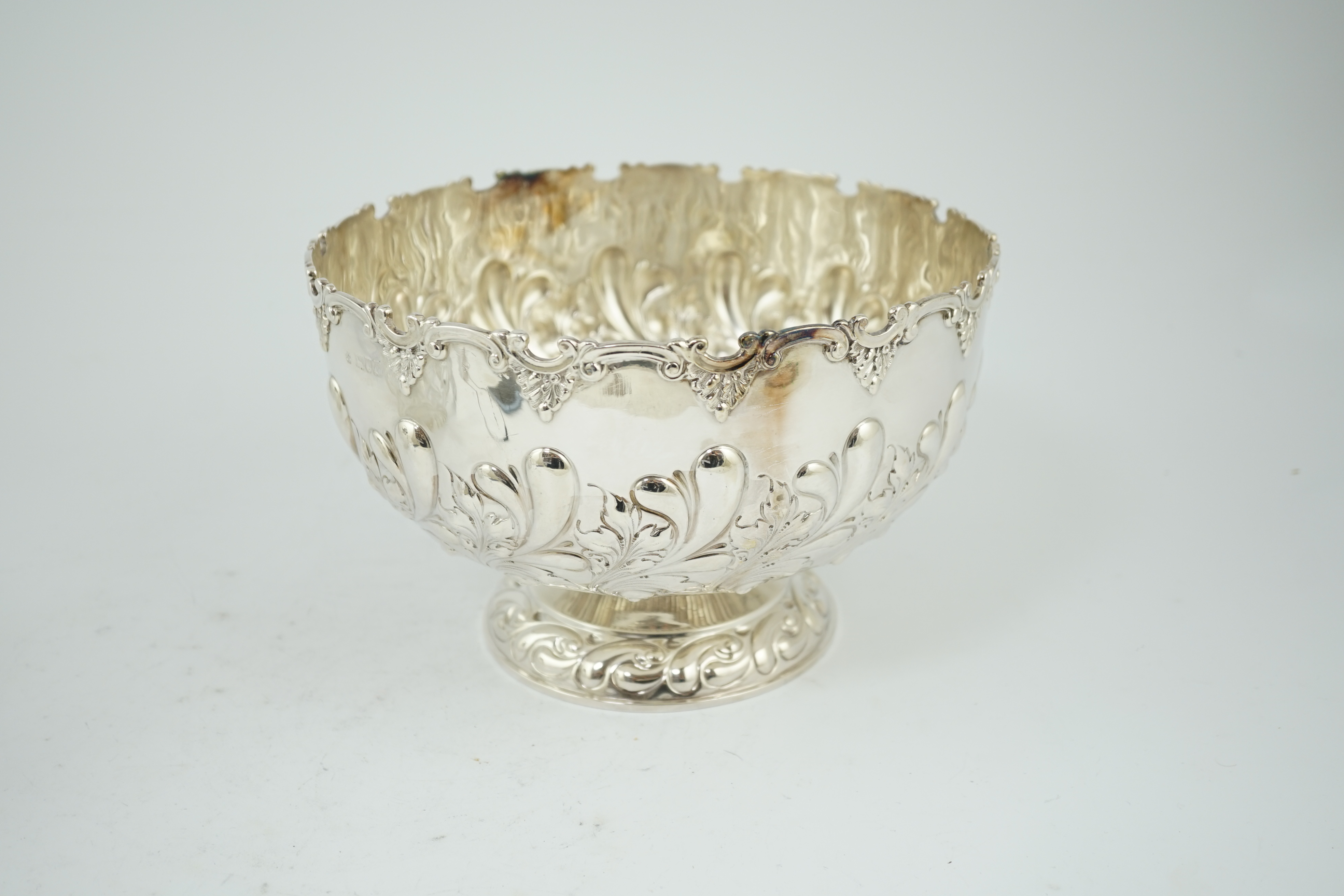 An Edwardian repousse silver Monteith by William Hutton & Sons Ltd